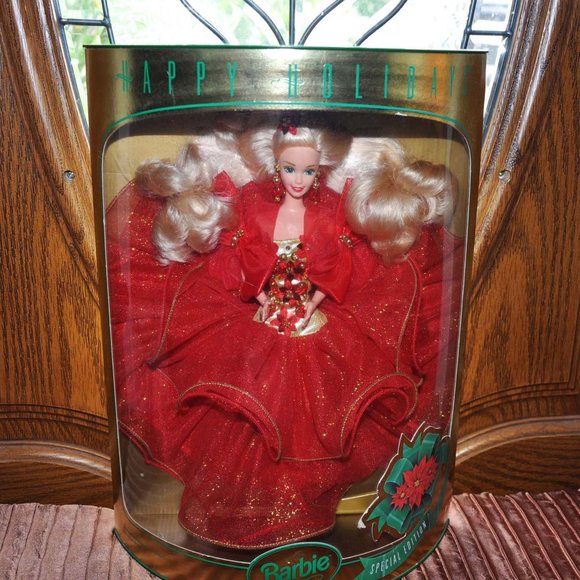 Vintage Collectible 1993 Happy Holidays Special Edition Barbie Doll (NIB) - Picture 1 of 6
